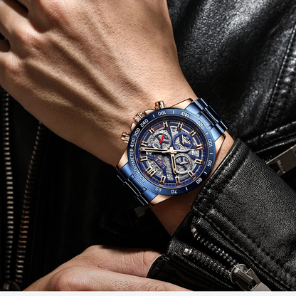 LIGE Chronograph Steel Collection