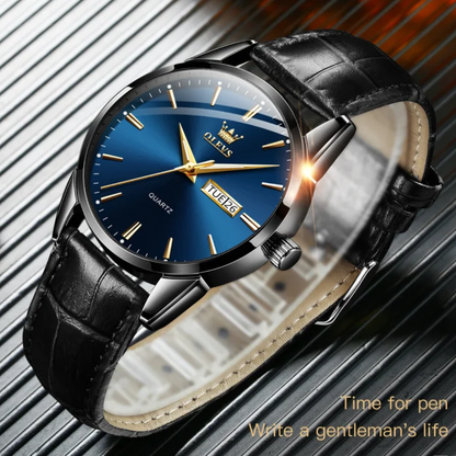Olevs Classic Gold Calendar Quartz