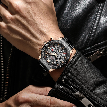 LIGE Chronograph Steel Collection