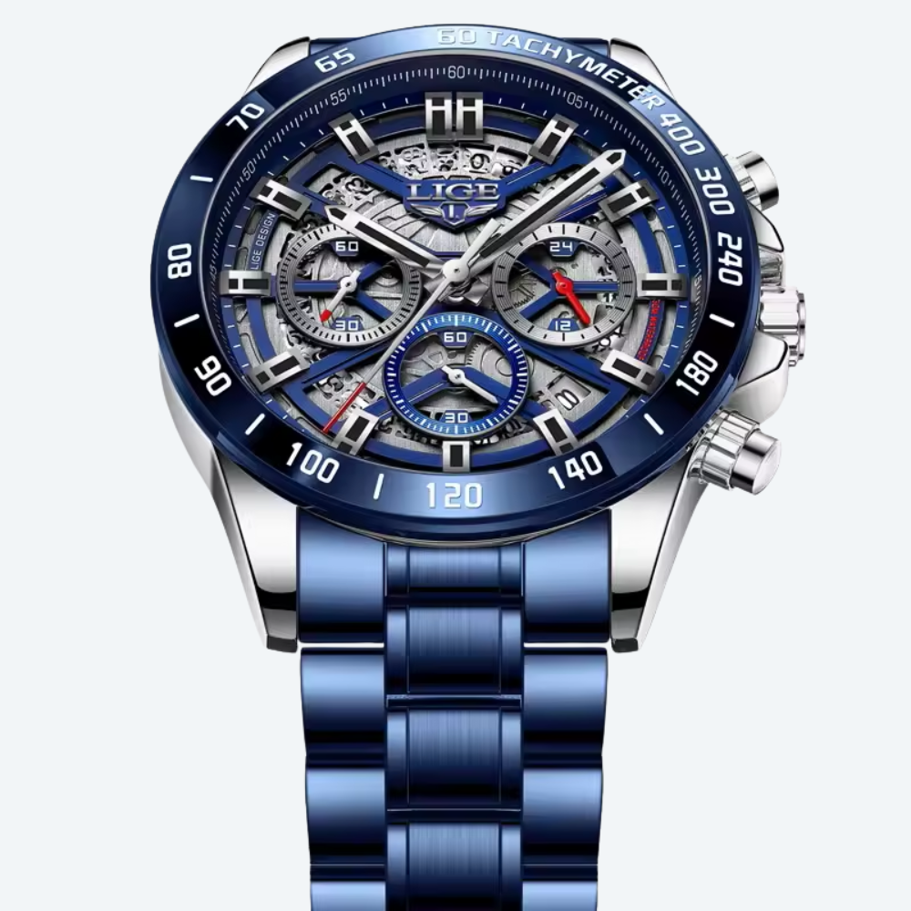 LIGE Chronograph Steel Collection