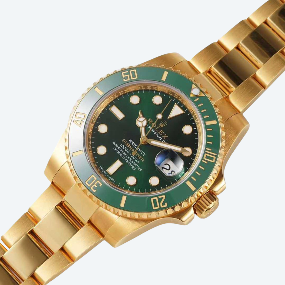 Submariner  Ro. Green Gold 116610lv 40mm Steel