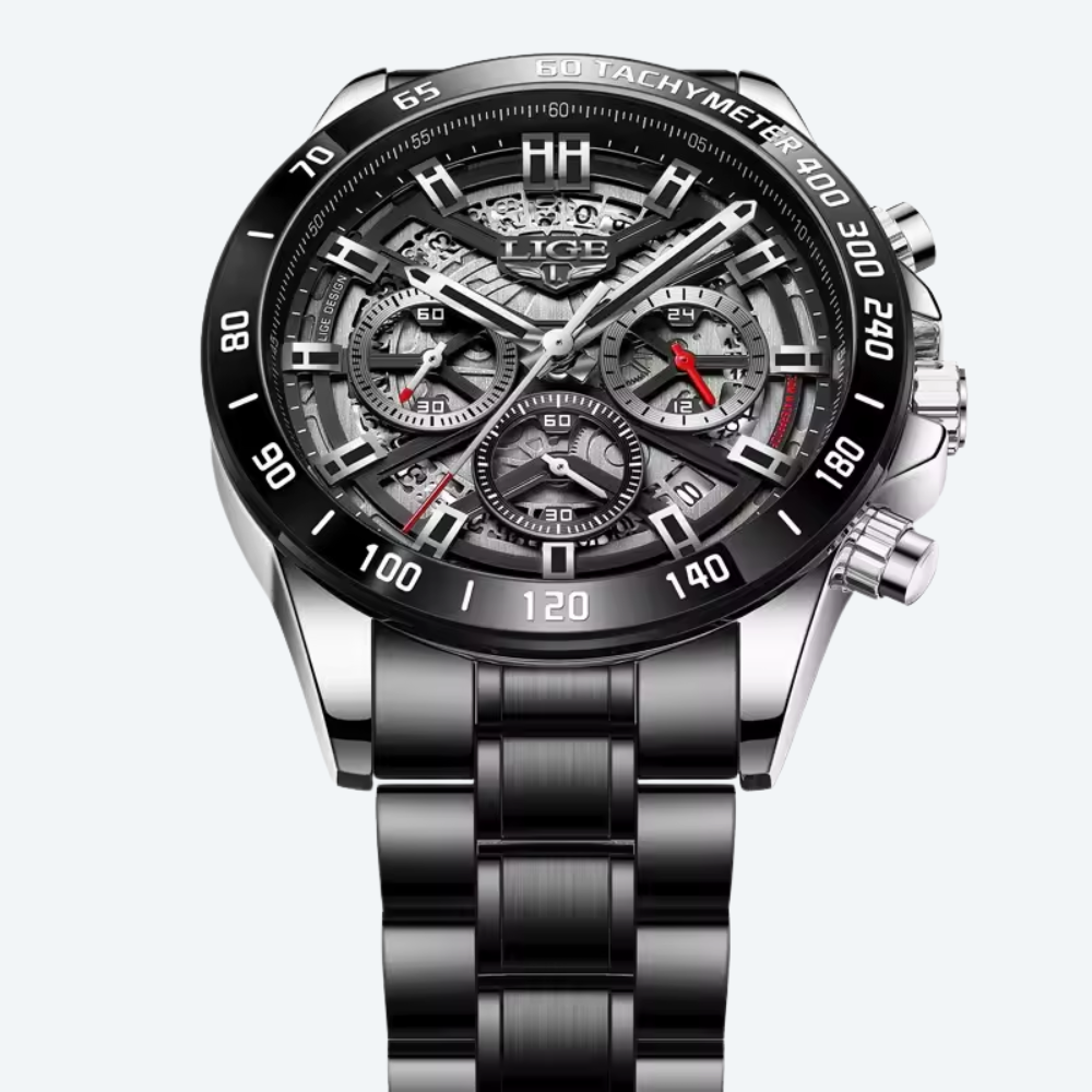 LIGE Chronograph Steel Collection