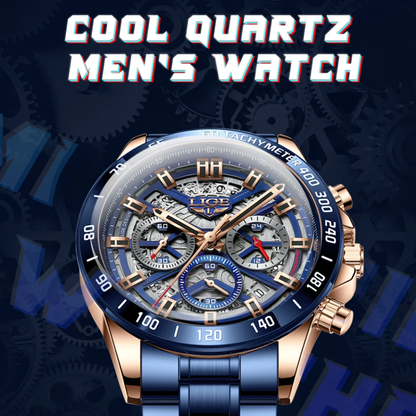 LIGE Chronograph Steel Collection
