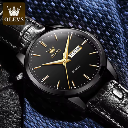 Olevs Classic Gold Calendar Quartz