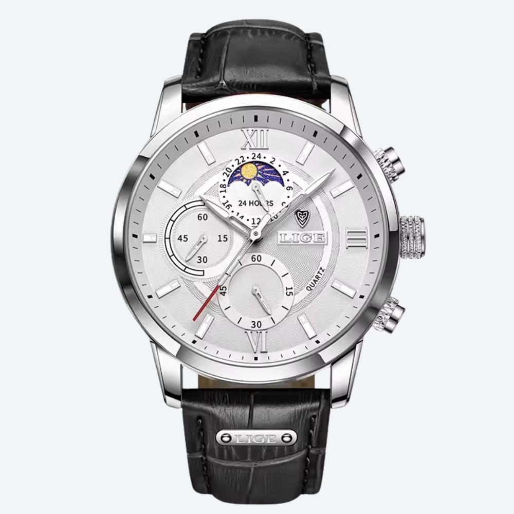 LIGE Classic Moonphase Style