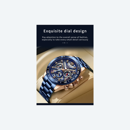 LIGE Chronograph Steel Collection